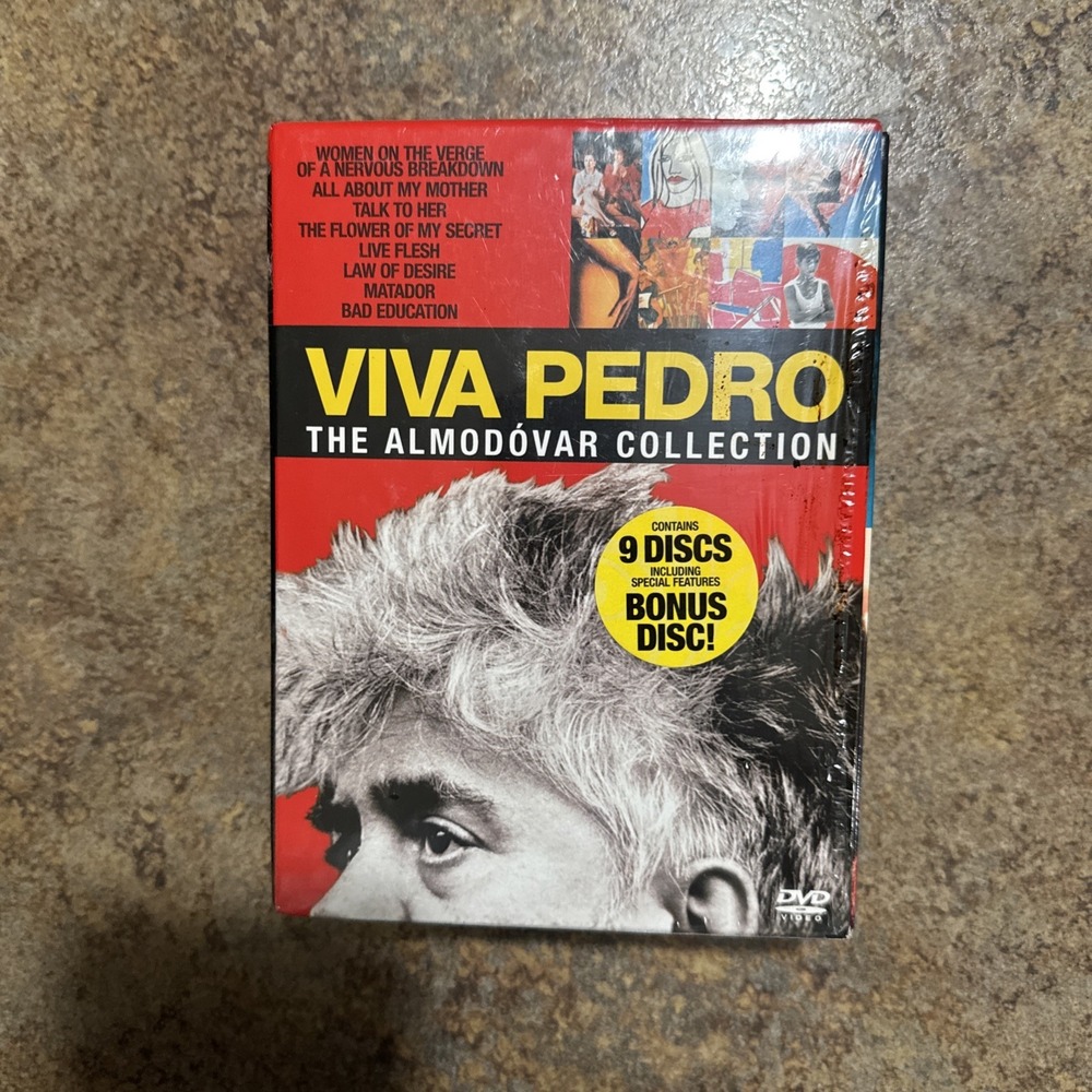 Viva Pedro The Almodovar Collection DVD Box Set 9 Discs s w/ Postcards